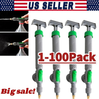#ad #ad Adjustable High Pressure Manual Sprayer Drink Bottle Spray Air Pump Head Nozzle $27.79