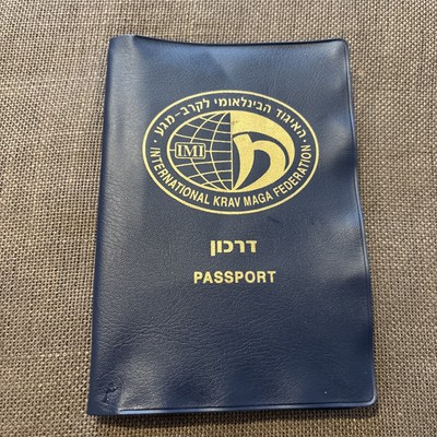 International Krav Maga Federation Blue Multi Passport Document Holder 