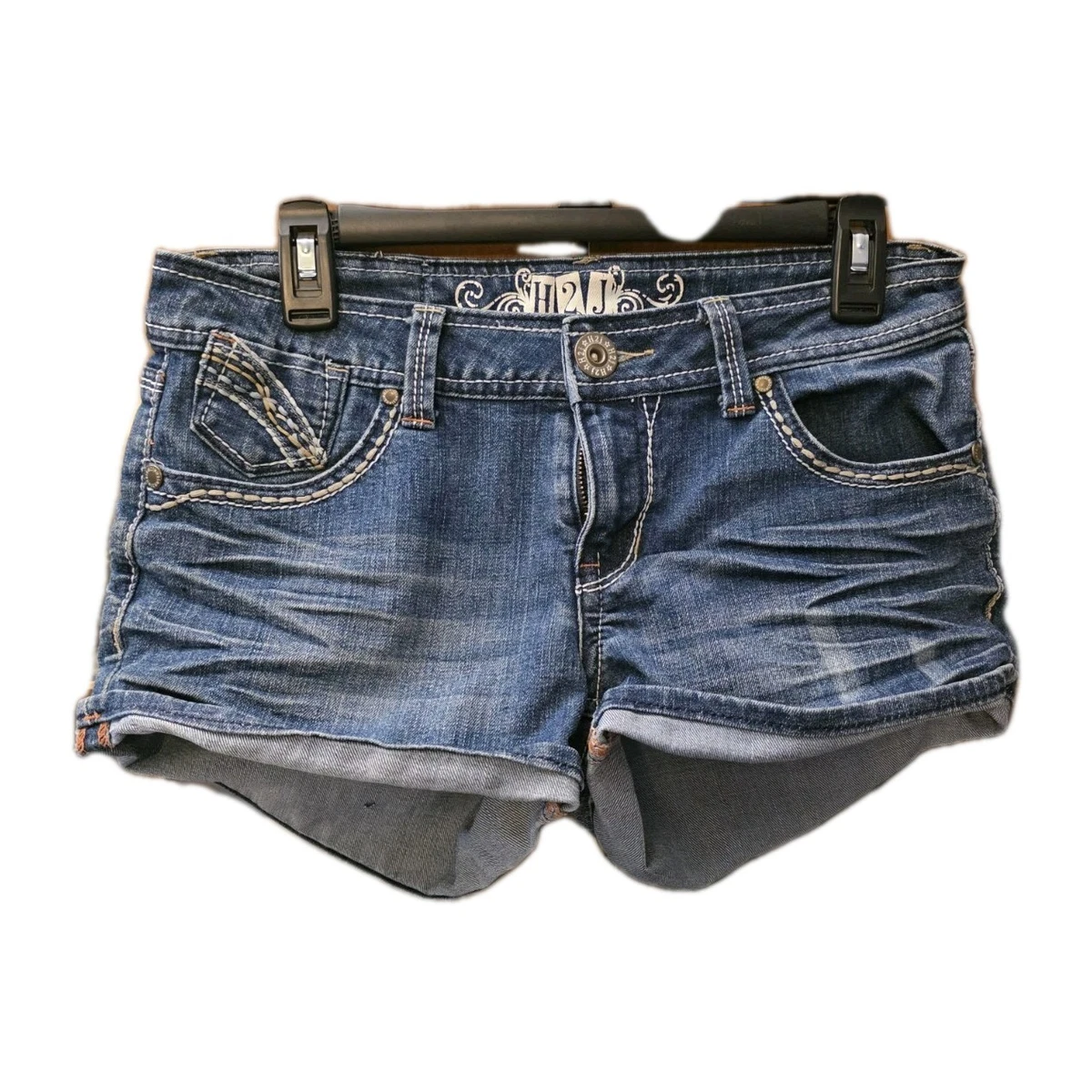 Denim Ultra Low (Less than 6.5 in) Shorts for Women for sale | eBay