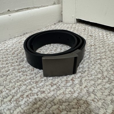 Levi's Genuine Leather Belt Buckle -Men's Size 32/80 Black / Gray - NWT