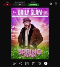 DIGITAL Topps WWE DAILY SLAM 21 APRIL SPRING FEVER Pink - SHEAMUS 7024cc