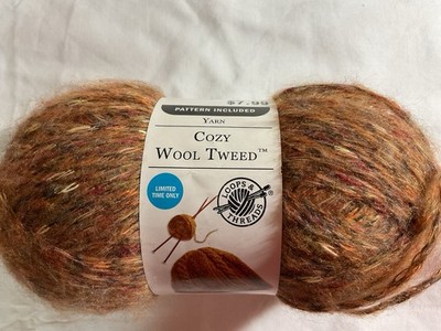 Loops & Threads Yarn Cozy Wool Tweed  Cinnamon 