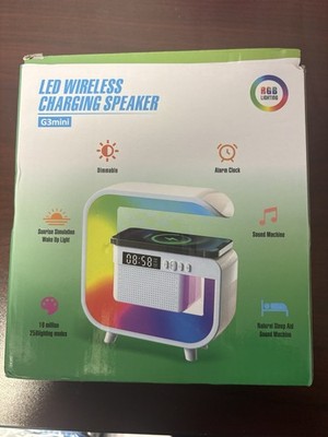 G3mini Wireless Portable Speaker Alarm Clock RGB Dimmable Light Sound Machine