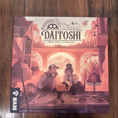 Daitoshi Board Game w/ Custom Insert and Meeple Stickers