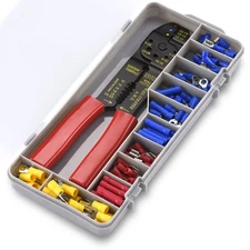 Neiko 121 PC Insulated Wire Terminals and Connectors Assortment Kit