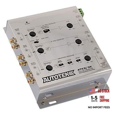 ATK2 3X Active Crossover Processor (Silver)   8.5 Volts, 2-Way and 3-Way,