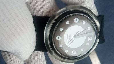 1993 Pop Swatch PWB173 NERISSIMO Watch | Black Pop Swatch 90s for