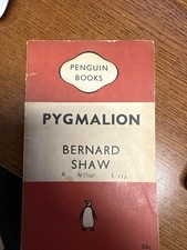 Old Penguin Book Pygmalion  By Bernard Shaw.