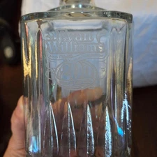 Vintage Evan Williams Bourbon Whiskey Decanter 200 Years of Good Taste Barware