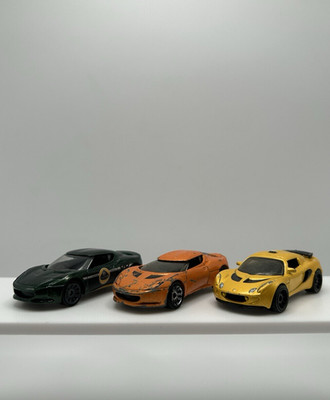 MATCHBOX Loose Lot of 3 Lotus:  '06 Exige Yellow, 2 '08s in Green and Orange.13