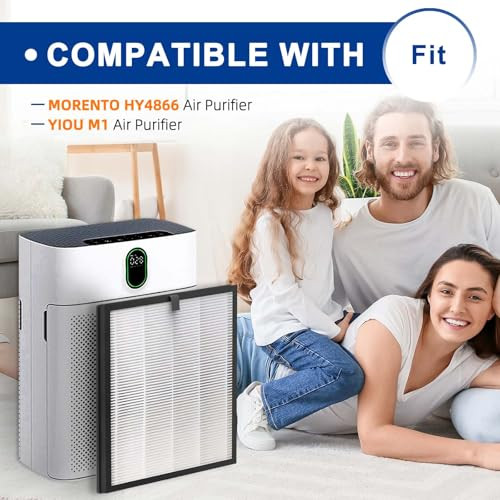 HY4866 Air Purifier Replacement Filter Compatible with MORENTO HY4866, WESTHEY - Picture 3 of 7