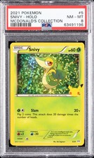 2021 POKEMON MCDONALD'S COLL #5 SNIVY-HOLO PSA 8