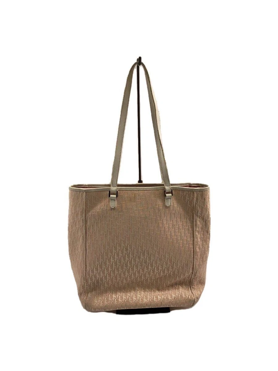Sac cabas Christian Dior toile rose occasion