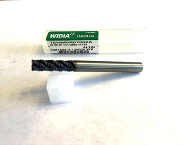WIDIA/HANITA 4MOR07002A, 1/4''x1/4'' x4FL ROUGH ENDMILL.3/4'' Cut Depth-2.5'' OAL