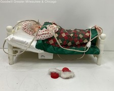 Vintage Sleeping Mrs. Claus in box works