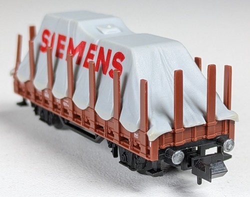 Minitrix N 51 3266 00, Rungenwagen, Plane SIEMENS, NO BOX, #BE1109 - Bild 2 von 5