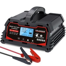 Battery Charger 40A, 12V/24V Lead Acid Smart Battery Charger, 12V LiFePO4 Car...