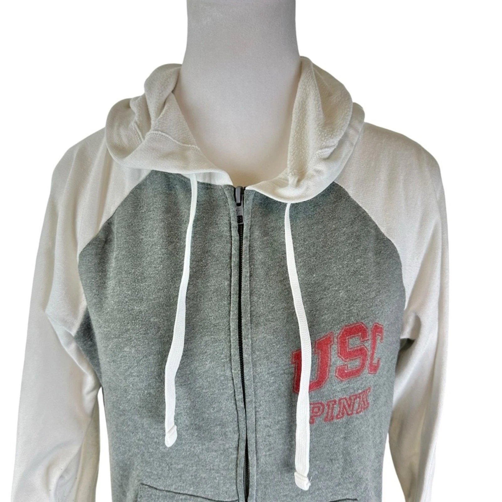 UNDERCOVER Felpa con cappuccio rosa Victoria's Secret USC Trojans XS full zip 5th & Ocean