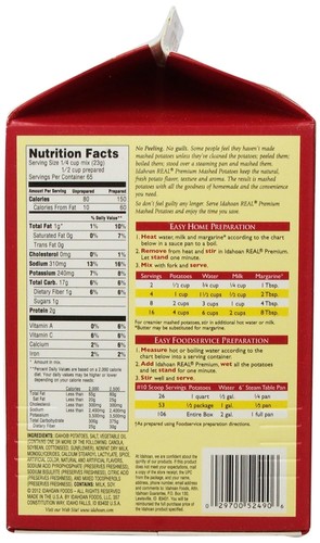 Idahoan Real Premium Mashed Potatoes (3.25 Pounds) - Picture 2 of 5