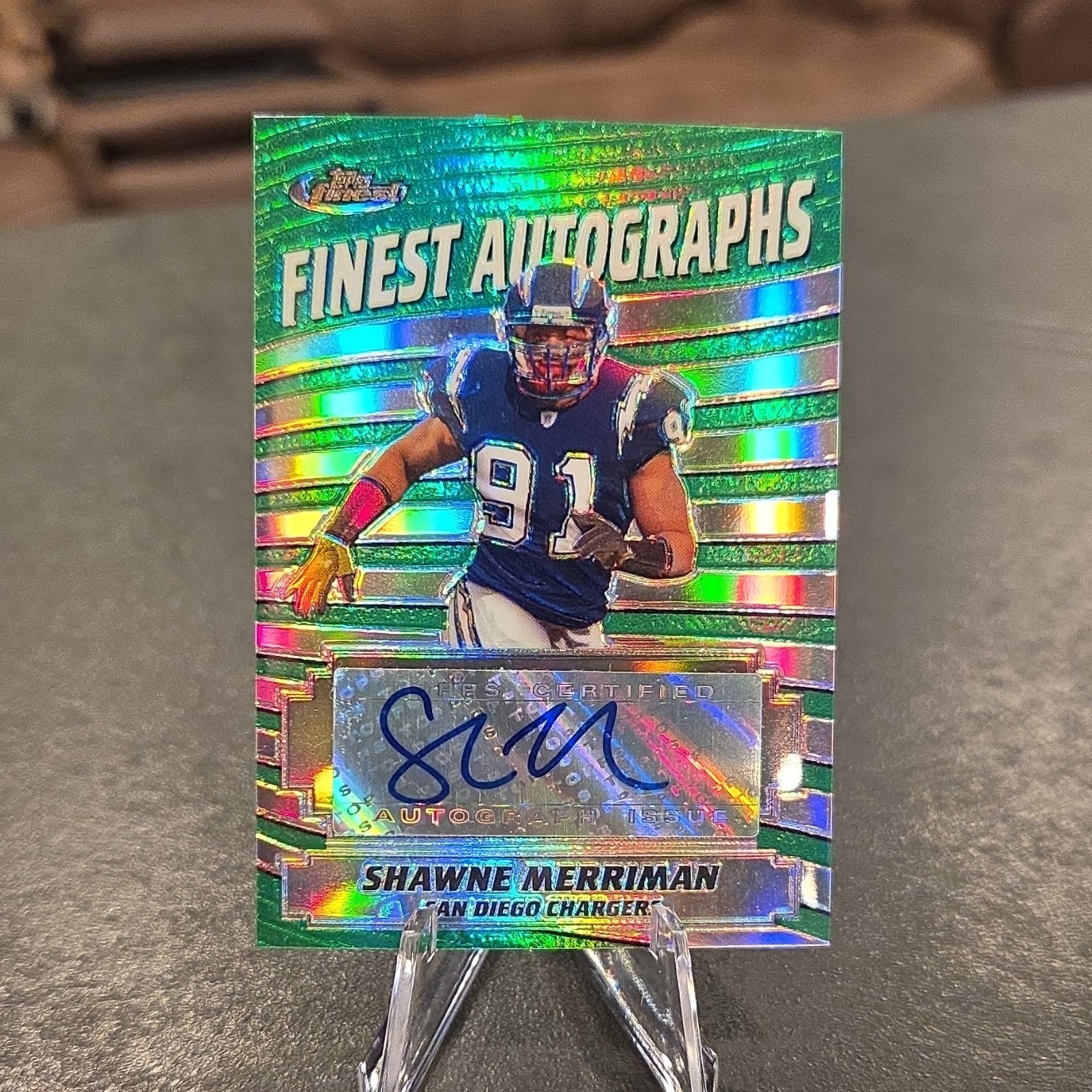 Shawne Merriman Finest Autographs #FASM Refractor