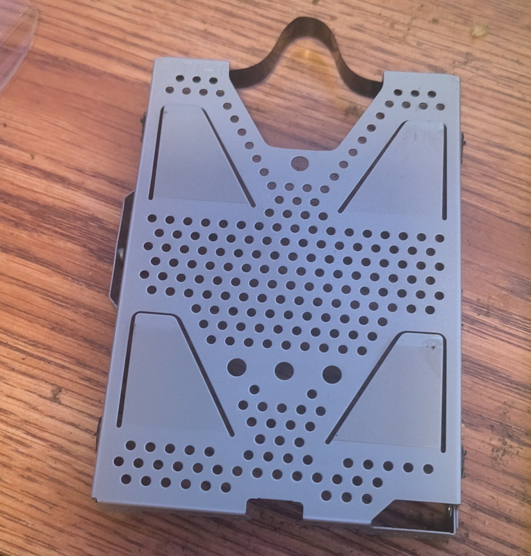 Gray Metal Computer Drive Bay HDD Hard Drive Caddy Tray Mount Bracket