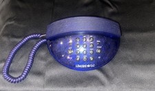Vintage 90s Y2K Limited Too Blue Glitter Corded Landline Telephone Novelty