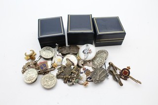 Mixed Military Home Front Lapel & Sweetheart Badges Inc RAF RN Silver ARP Etc