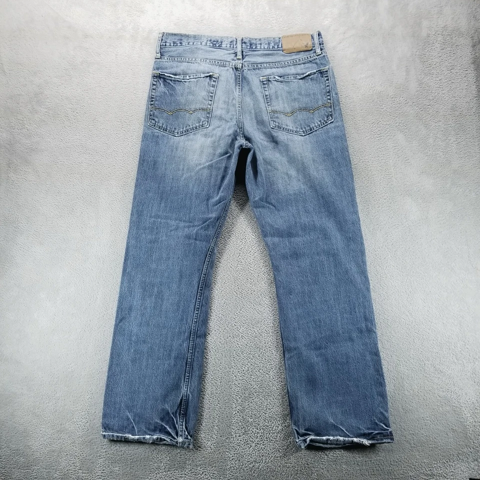 VTG American Eagle Jeans Mens 33x32 Blue Relaxed Bootcut Medium Wash Y2K - Image 2 of 4