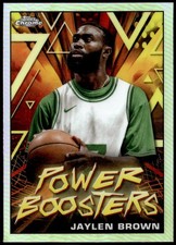 2023-24 Topps Chrome #PB-2 Jalen Green Power Boosters Refractor E1