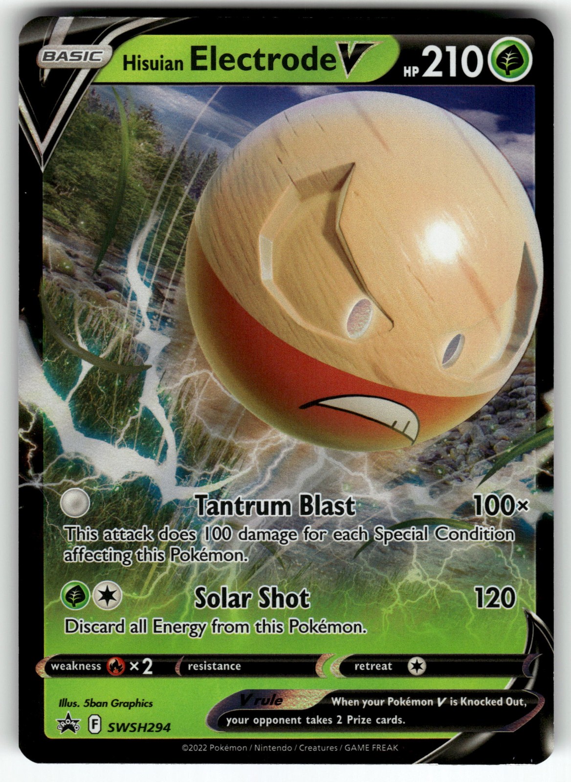 Hisuian Electrode V SWSH294 SWSH: Sword & Shield Promo Cards NM Pokemon Card