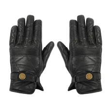 Spada Lancer Ladies Leather Motorcycle Gloves Vintage Motorbike Cruiser Black