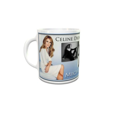 SUBRIGHT Celine Dion Personalised Mug Brand New Great Unique Gift Free UK Shipping