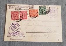 GERMANY POSTKARTE CARTE POSTALE POST CARD CIRCULED YEAR 1922 SPECIAL CANCELLED