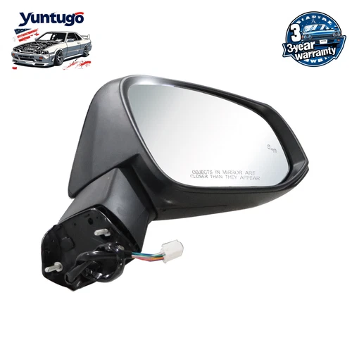 Side Mirror for 2019-24 Toyota RAV4 w/Power Heated BSM TurnSignal Passenger Side