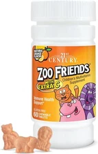 Children'S Multivitamin Multimineral Zoo Friends Vitamin C Orange, 60 Chewables