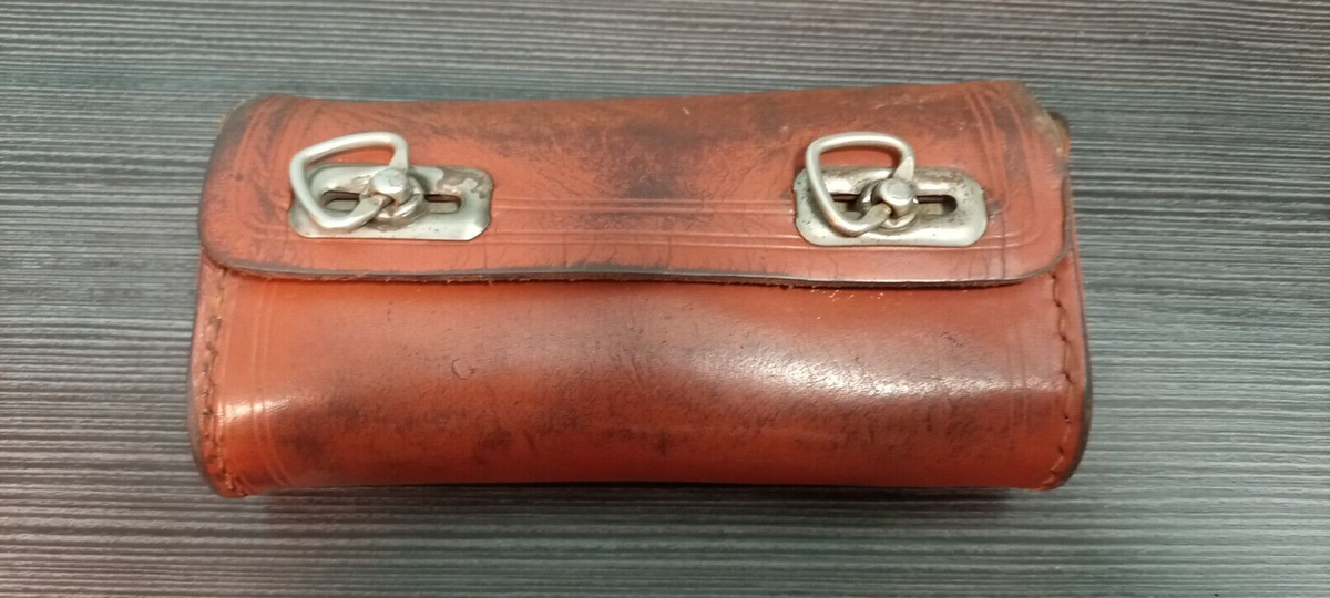 alte Fahrradtasche Leder Werkzeugtasche Oltimer Fahrrad DDR