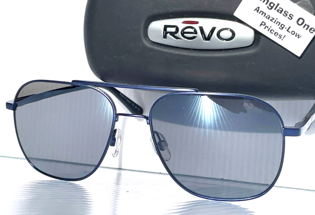 NEW Revo LOGAN Satin Navy POLARIZED Grey Lens Sunglass RE 1226 05