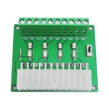 24/20 Pin ATX Desktop PC Power Supply Breakout Board Adapter Extension Module