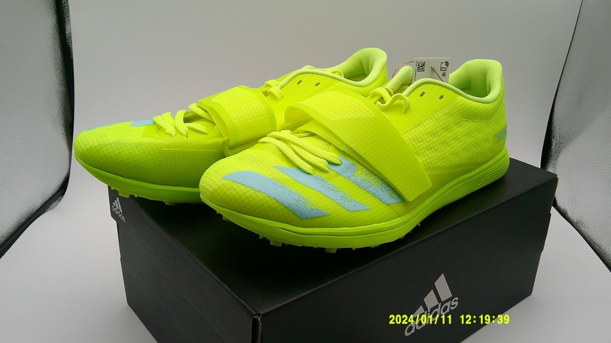 Size 11 adidas Adizero Triple Jump Solar Yellow Aqua