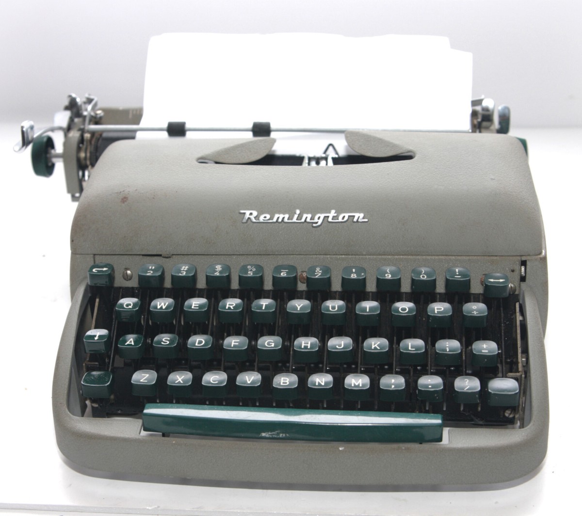 完動品 Remington TRAVEL-RITER DELUXEタイプライター Classic Gray Remington Travel-riter De Luxe Typewriter