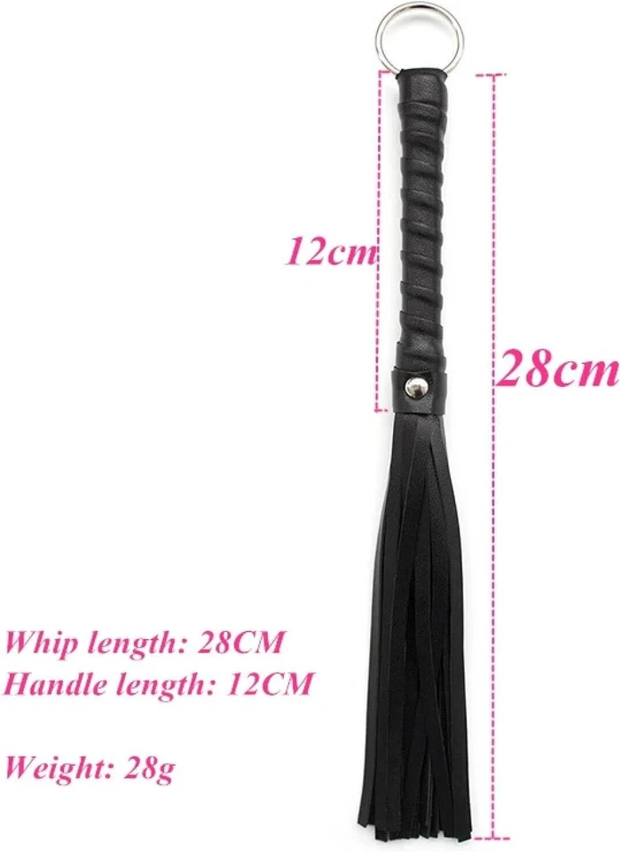 Cuero PU Bondage Paleta Látigo Flogger Coqueteo Nalgadas Látigo BDSM Juguetes Sexuales Adultos Foto 2 de 3