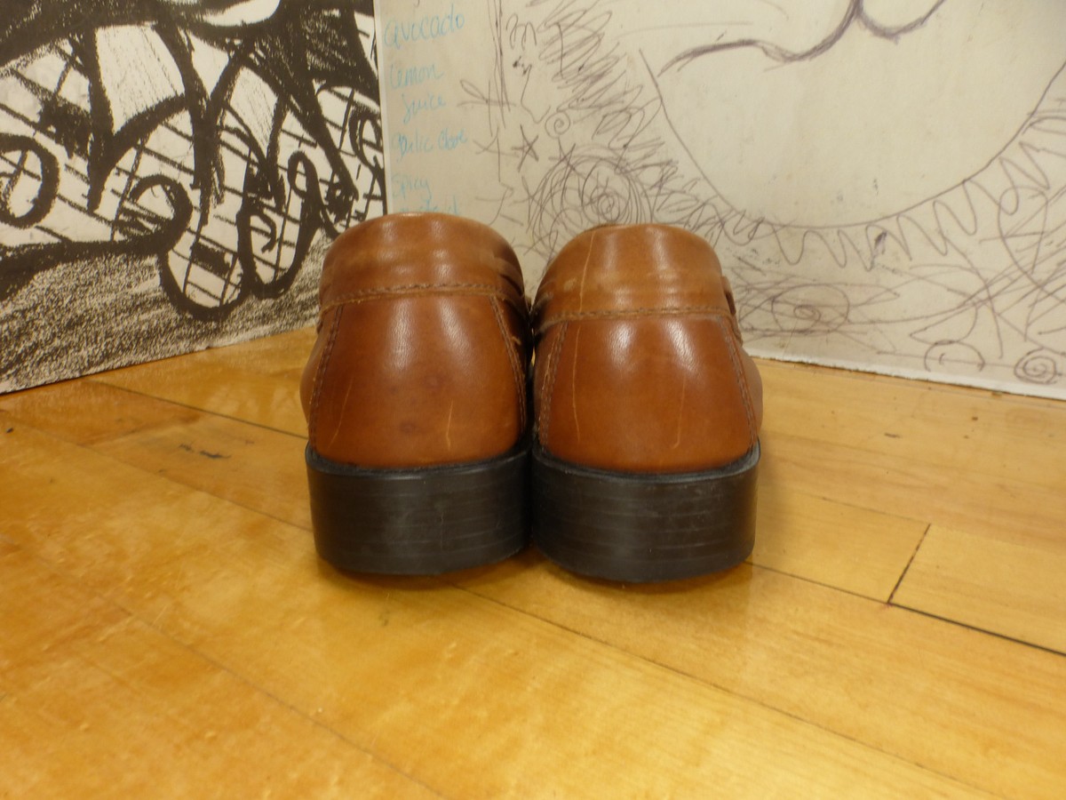Bass Weejuns Brown Leather Kiltie Tassel Loafers Men