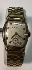 Bulova Watch Co. 108M 17 Jewels 10kt Rolled Gold Case - Working Condition 