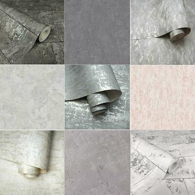 Industrial Betonoptik Tapete Uni Marmorfliese Rustikal Stein Ziegel Wand
