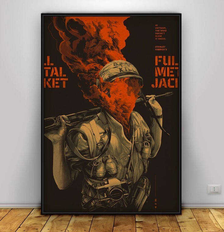 Full Metal Jacket Movie Poster Metal Wall Art Home Decor Print
