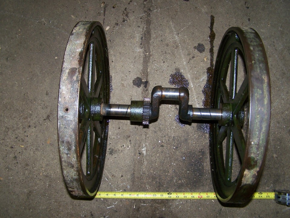 JOHN DEERE E 1 1/2hp Hit Miss Gas Engine Flywheels Crankshaft Pinion