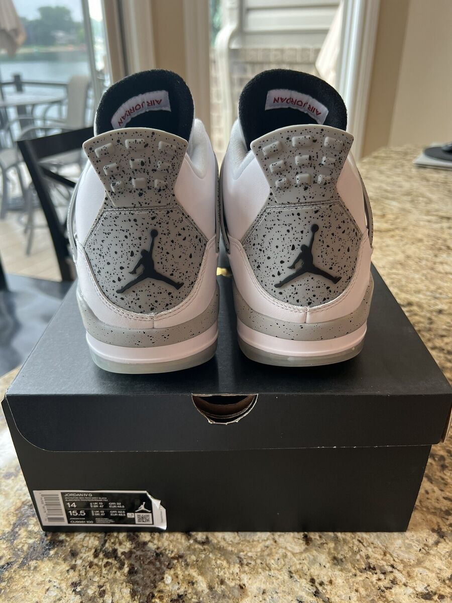 Nike Air Jordan 4 IV G Golf White Cement Grey Black Red Nike Air Jordan 4 IV G Golf White Cement Grey Black Red