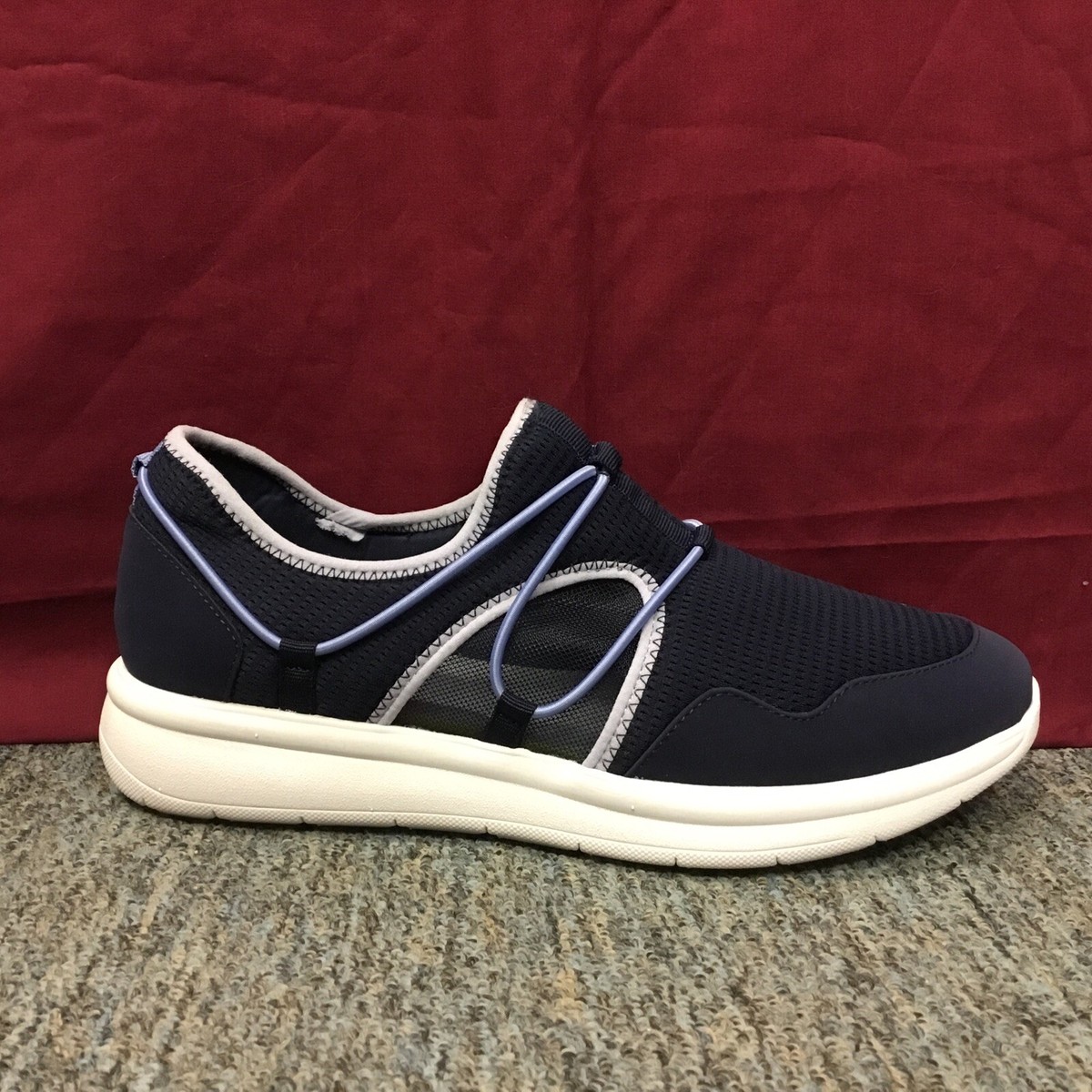 New Women's Clarks 26166072 Ezera Skip in Dark Navy Combination
