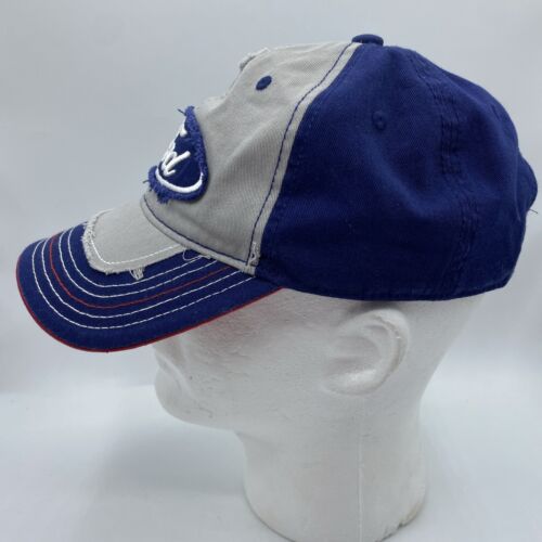 Ford Hat Cap Snapback Blue White Red Distressed Officially Licensed - Picture 4 of 8