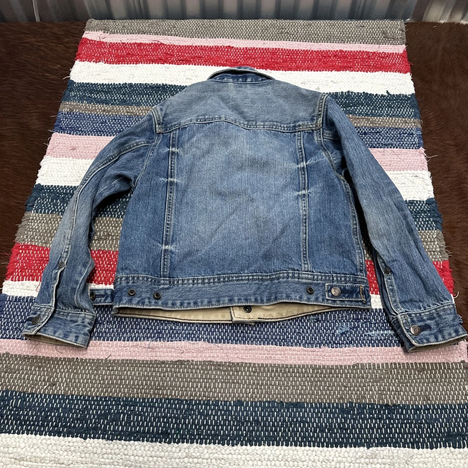 Gap Kids джинсовой ткани синий искусственно состаренный Jean куртка девочки средний - застежка - Изображение 4 из 4